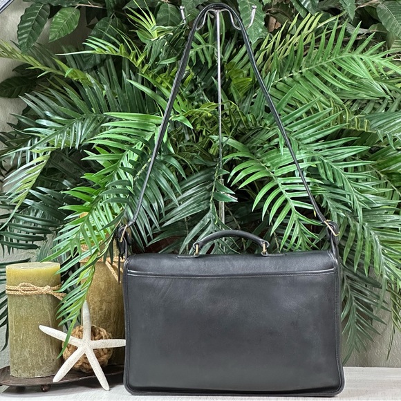 COACH - Metropolitan Legacy Black Leather Briefcase Laptop  L4C-5180 - Picture 2 of 15